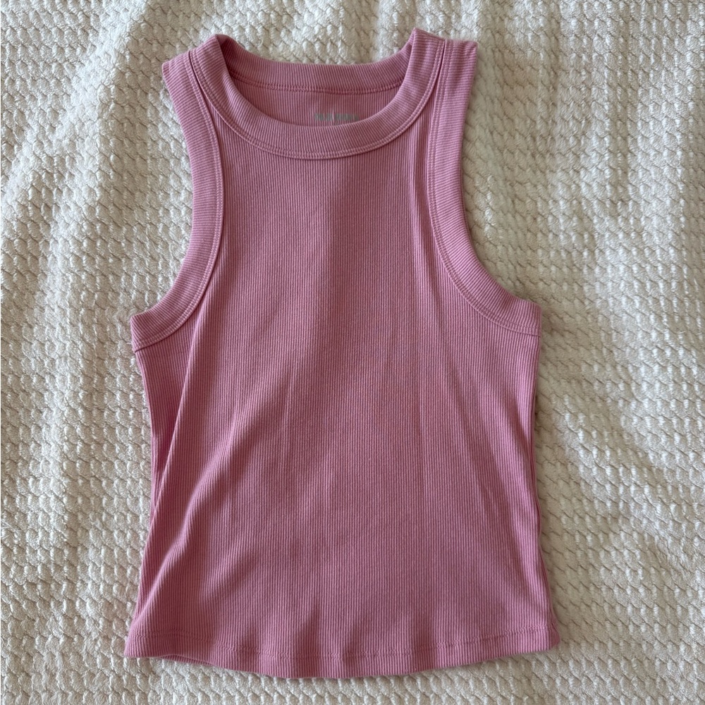 NWOT Old Navy Pink High Neck Tank Top Size Extra Small